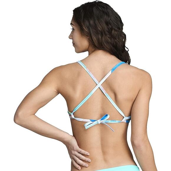 NEW Speedo Women's Swimsuit Top Bikini Lite Tie Back LARGE - Picture 2 of 3